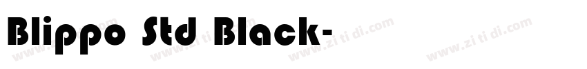 Blippo Std Black字体转换